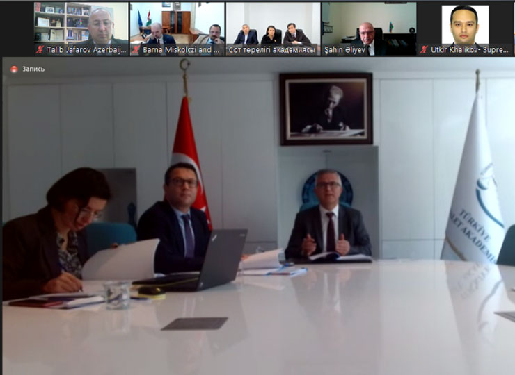 “Türkdilli Dövlətlərin Ədliyyə Akademiyaları arasında Memorandum” layihəsinin müzakirəsi 2022