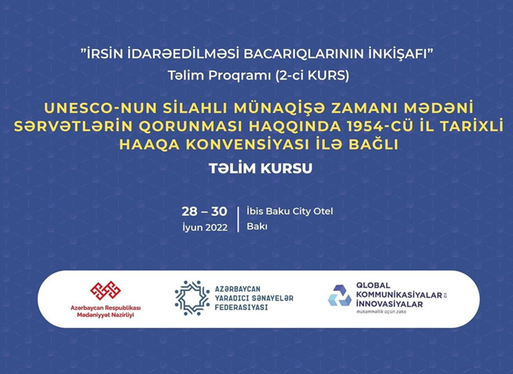 UNESCO-nun silahlı münaqişənə dair Haaqa Konvensiyası ilə bağlı təlimi 2022