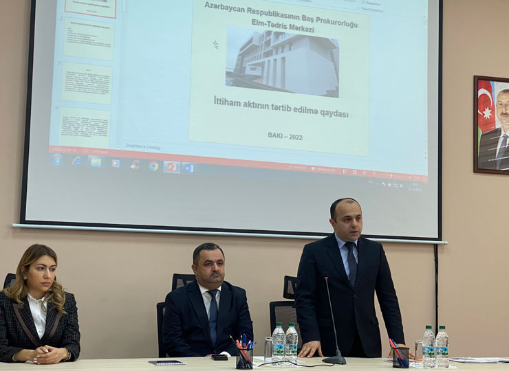 Prokurorluq orqanlarına qulluğa qəbul olunmaq üçün müsabiqədən müvəffəqiyyətlə keçmiş namizədlər üçün təşkil olunmuş icbari təlim – 2023